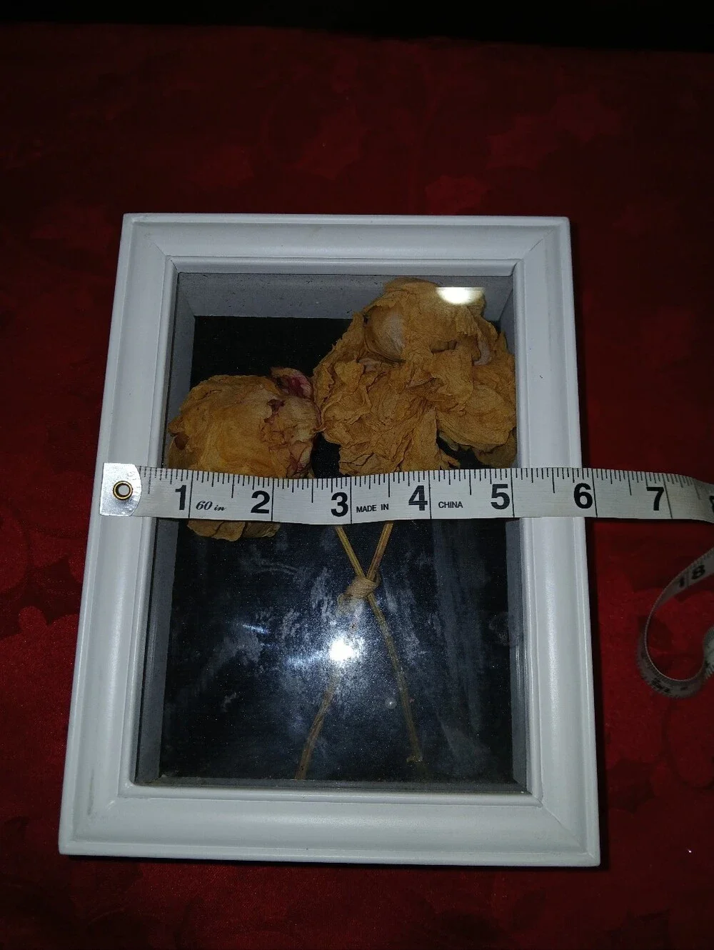 Shabby Chic Dried Flower Shadow Box Cottagecore Decor